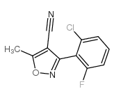 3-(2-chloro-6-fluorophenyl)-5-methylisoxazole-4-carbonitrile Structure