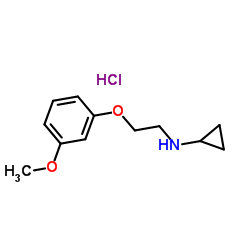 N-[2-(3-Methoxyphenoxy)ethyl]cyclopropanamine hydrochloride (1:1) structure