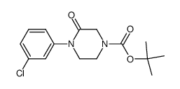 4-(tert-butoxycarbonyl)-1-(3-chlorophenyl)-2-piperazinone图片