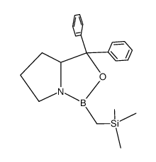 (S)-1-aza-2-bora-2-((triMethylsilyl)Methyl)-3-oxa-4,4-diphenylbicyclo[3.3.0]octane Structure