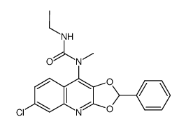 1-(6-Chloro-2-phenyl-1,3-dioxa-4-aza-cyclopenta[b]naphthalen-9-yl)-3-ethyl-1-methyl-urea结构式