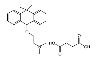 2-[(10,10-dimethyl-9H-anthracen-9-yl)oxy]ethyl-dimethylazanium,4-hydroxy-4-oxobutanoate Structure