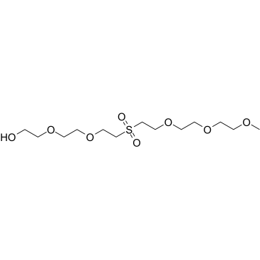 M-Peg3-sulfone-peg2-oh structure