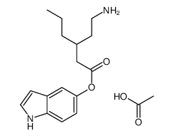 3-[2-(1H-indol-5-yloxy)-2-oxoethyl]hexylazanium,acetate Structure