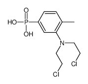 [3-[bis(2-chloroethyl)amino]-4-methylphenyl]phosphonic acid Structure