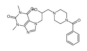 7-[3-(4-Benzoyl-1-piperazinyl)-2-hydroxypropyl]-1,3-dimethyl-7H-purine-2,6(1H,3H)-dione Structure