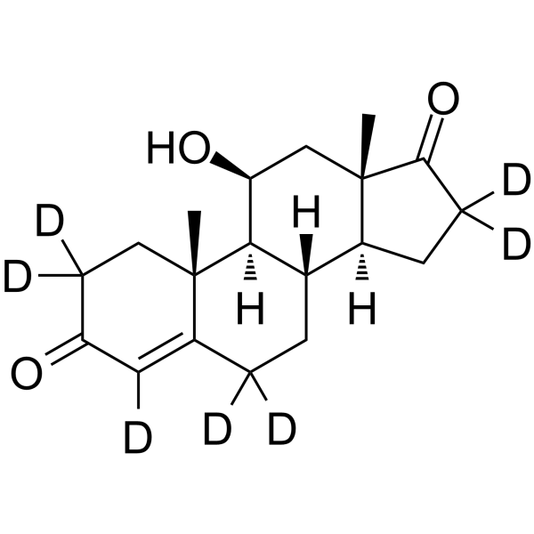 11-Beta-hydroxyandrostenedione-d7 Structure