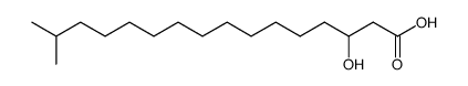 3-hydroxy-15-methylhexadecanoate结构式