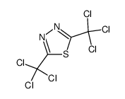 2,5-Bis(trichlormethyl)-1,3,4-thiadiazol Structure