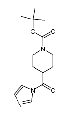 tert-butyl 4-(1H-imidazole-1-carbonyl)piperidine-1-carboxylate结构式