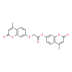 4-Methyl-2-oxo-2H-chromen-7-yl [(4-methyl-2-oxo-2H-chromen-7-yl)oxy]acetate结构式