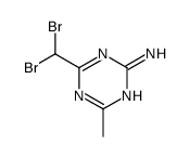 4-(dibromomethyl)-6-methyl-1,3,5-triazin-2-amine Structure