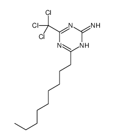 4-nonyl-6-(trichloromethyl)-1,3,5-triazin-2-amine结构式