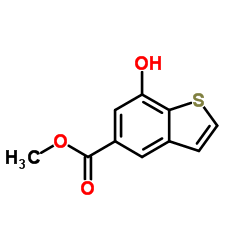 methyl 7-hydroxy-1-benzothiophene-5-carboxylate结构式