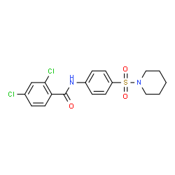 2,4-dichloro-N-[4-(piperidin-1-ylsulfonyl)phenyl]benzamide picture