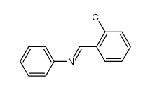 (E)-N-(2-CHLOROBENZYLIDENE)ANILINE structure