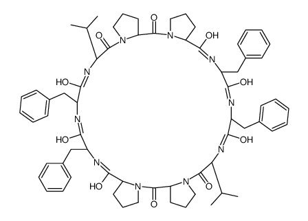 Antamanide, 1-de-L-alanine-3a-endo-L-valine-结构式