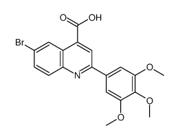 6-溴-2-(3,4,5-三甲氧基苯基)喹啉-4-羧酸图片