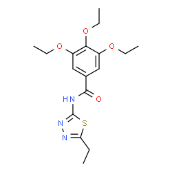 3,4,5-Triethoxy-N-(5-ethyl-1,3,4-thiadiazol-2-yl)benzamide Structure