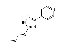 4-[3-(Allylthio)-1H-1,2,4-triazol-5-yl]pyridine结构式