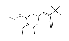 (Z)-3-tert-butyl-5,7,7-triethoxy-hept-3-en-1-yne Structure