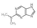 N,N-二甲基-7H-嘌呤-2-胺结构式