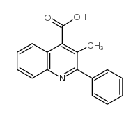 3-甲基-2-苯基-4-喹啉羧酸结构式