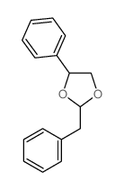 1,3-Dioxolane,4-phenyl-2-(phenylmethyl)- structure