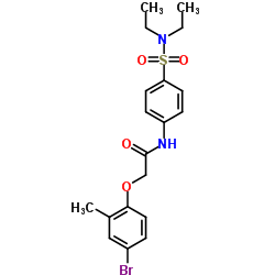 2-(4-Bromo-2-methylphenoxy)-N-[4-(diethylsulfamoyl)phenyl]acetamide结构式