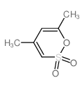 1,2-Oxathiin, 4,6-dimethyl-, 2,2-dioxide Structure