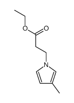 3-(3-methyl-pyrrol-1-yl)-propionic acid ethyl ester结构式