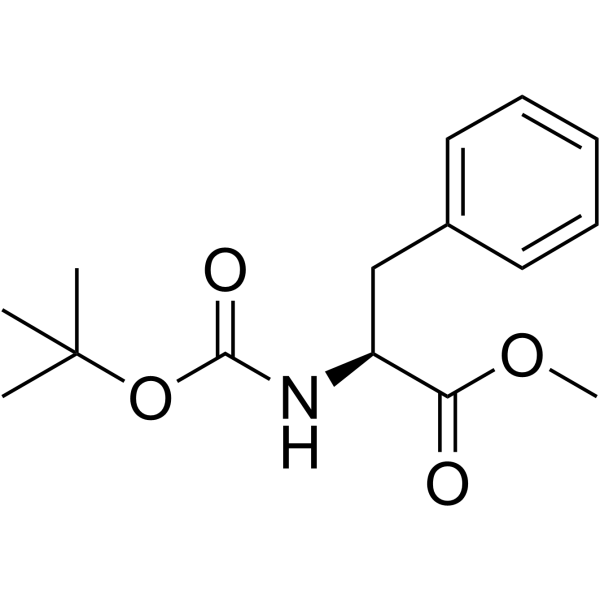 Boc-L-phenylalanine methyl ester structure