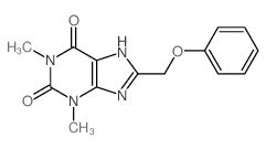 1,3-dimethyl-8-(phenoxymethyl)-7H-purine-2,6-dione Structure