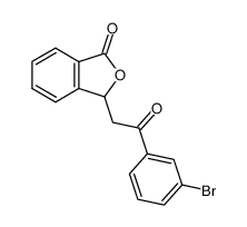 3-[2-(3-bromophenyl)-2-oxoethyl]-1(3H)-isobenzofuranone结构式