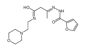 N-[[4-(2-morpholin-4-ylethylamino)-4-oxobutan-2-ylidene]amino]furan-2-carboxamide结构式