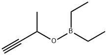 Diethylborinic acid 1-methyl-2-propynyl ester structure