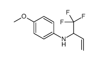 4-methoxy-N-(1,1,1-trifluorobut-3-en-2-yl)aniline Structure