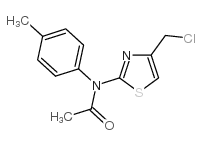 N1-[4-(CHLOROMETHYL)-1,3-THIAZOL-2-YL]-N1-(4-METHYLPHENYL)ACETAMIDE Structure