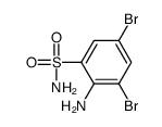 2-Amino-3,5-dibromobenzenesulfonamide structure