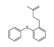 1-(3-methylbut-3-enyl)-2-phenylsulfanylbenzene结构式