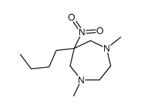 6-butyl-1,4-dimethyl-6-nitro-1,4-diazepane结构式