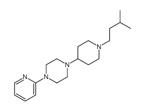 1-[1-(3-methylbutyl)piperidin-4-yl]-4-pyridin-2-ylpiperazine结构式