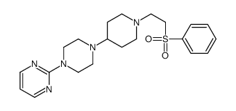 2-[4-[1-[2-(benzenesulfonyl)ethyl]piperidin-4-yl]piperazin-1-yl]pyrimidine结构式