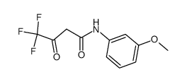 4,4,4-trifluoro-N-(3-methoxyphenyl)-3-oxobutanamide Structure