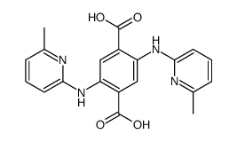 2,5-bis[(6-methylpyridin-2-yl)amino]terephthalic acid结构式