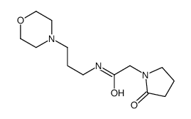 N-(3-morpholin-4-ylpropyl)-2-(2-oxopyrrolidin-1-yl)acetamide结构式