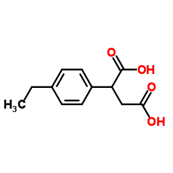 Butanedioic acid, (4-ethylphenyl)- (9CI) Structure