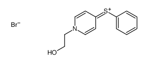 2-(4-phenylsulfanylpyridin-1-ium-1-yl)ethanol,bromide Structure