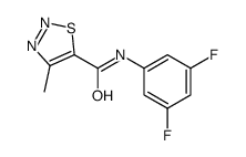 1,2,3-Thiadiazole-5-carboxamide,N-(3,5-difluorophenyl)-4-methyl-(9CI)结构式