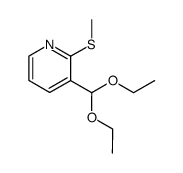 2-methylthiopyridine-3-carboxaldehyde diethylacetal结构式